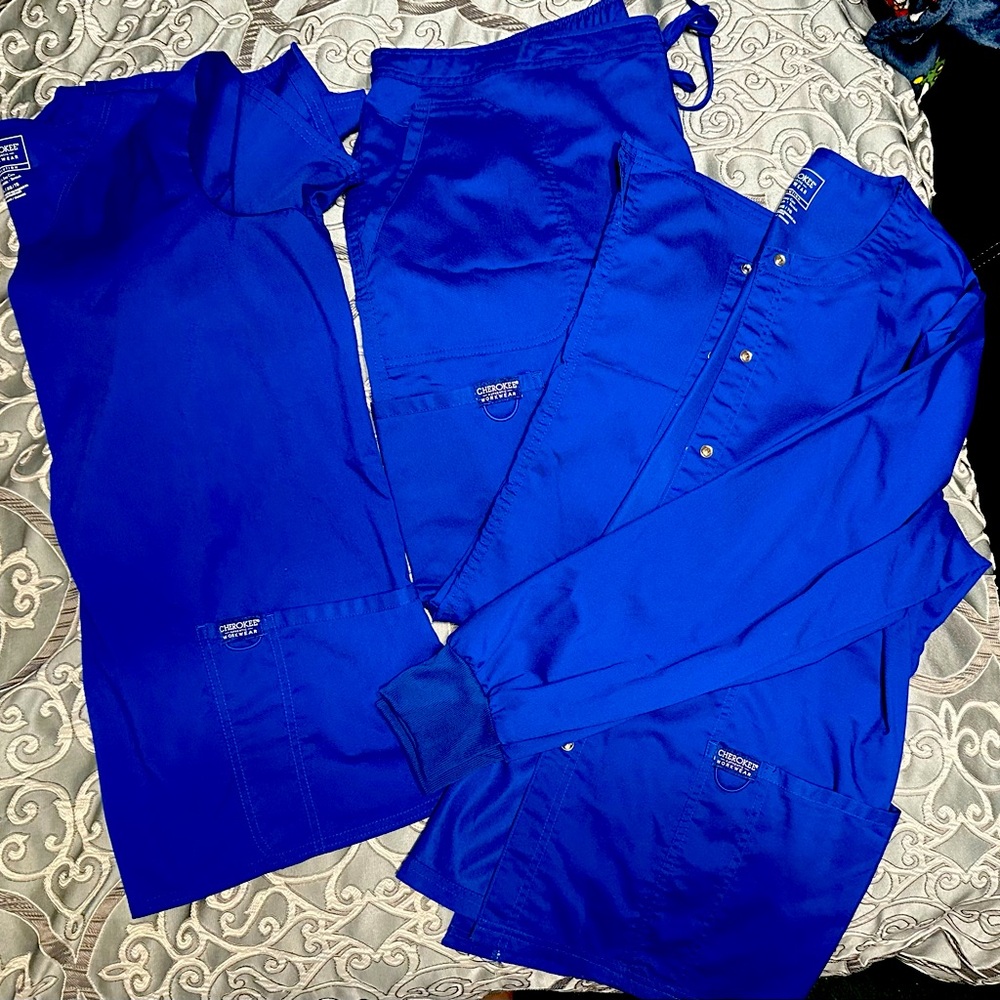 Galaxy Blue full scrub set